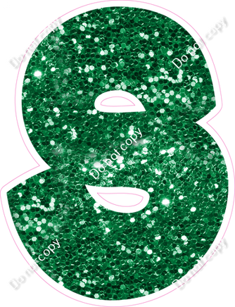 BBT 18" Individuals - Green Sparkle S