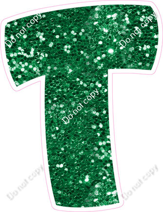 BBT 18" Individuals - Green Sparkle T