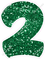 BBT 18" Individuals - Green Sparkle 2