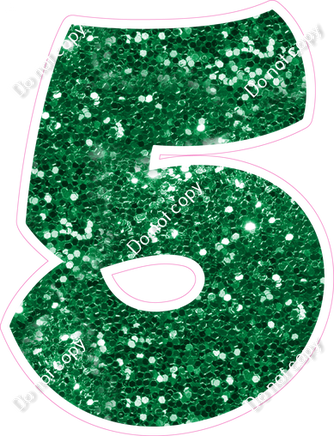 BBT 18" Individuals - Green Sparkle 5