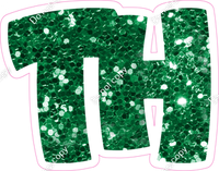 BBT 18" Individuals - Green Sparkle TH