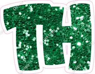 BBT 18" Individuals - Green Sparkle TH