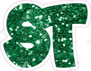 BBT 18" Individuals - Green Sparkle ST