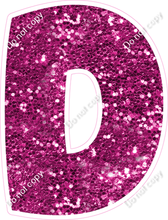 BBT 18" Individuals - Hot Pink Sparkle D