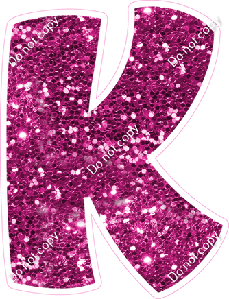 BBT 18" Individuals - Hot Pink Sparkle K