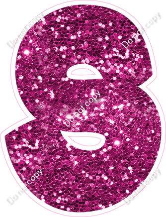 BBT 18" Individuals - Hot Pink Sparkle S