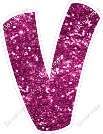 BBT 18" Individuals - Hot Pink Sparkle V
