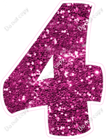 BBT 18" Individuals - Hot Pink Sparkle 4