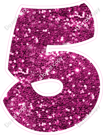 BBT 18" Individuals - Hot Pink Sparkle 5