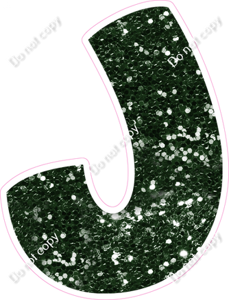 BBT 18" Individuals - Hunter Green Sparkle J