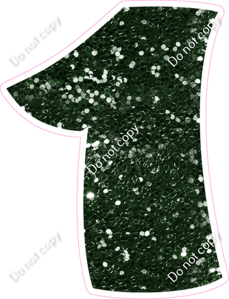 BBT 18" Individuals - Hunter Green Sparkle 1