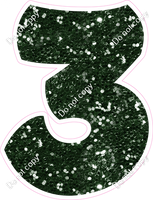 BBT 18" Individuals - Hunter Green Sparkle 3