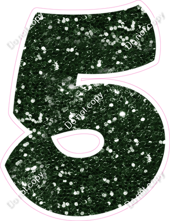 BBT 18" Individuals - Hunter Green Sparkle 5