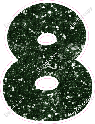 BBT 18" Individuals - Hunter Green Sparkle 8