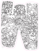 BBT 18" Individuals - Light Silver Sparkle W