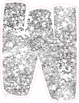 BBT 18" Individuals - Light Silver Sparkle W