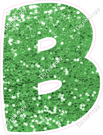 BBT 18" Individuals - Lime Green Sparkle B