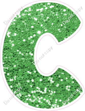 BBT 18" Individuals - Lime Green Sparkle C