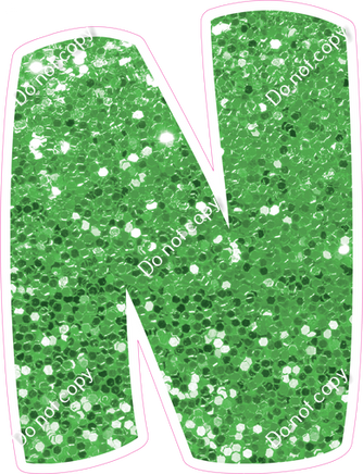 BBT 18" Individuals - Lime Green Sparkle N
