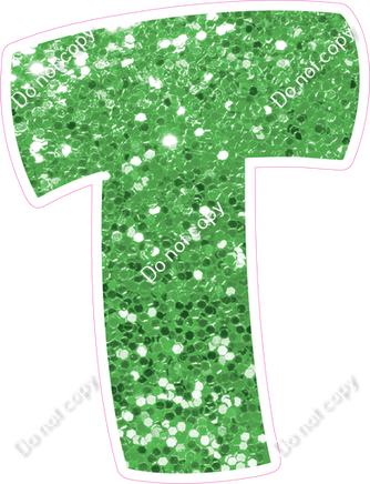 BBT 18" Individuals - Lime Green Sparkle T