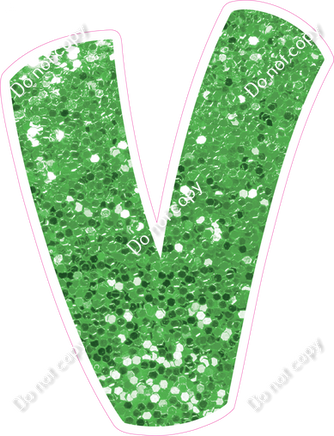 BBT 18" Individuals - Lime Green Sparkle V