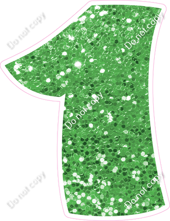 BBT 18" Individuals - Lime Green Sparkle 1