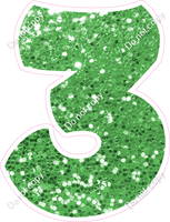 BBT 18" Individuals - Lime Green Sparkle 3