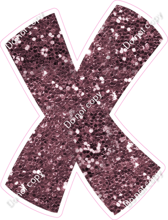 BBT 18" Individuals - Mauve Sparkle X