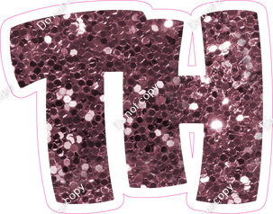 BBT 18" Individuals - Mauve Sparkle TH