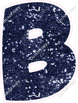 BBT 18" Individuals - Navy Blue Sparkle B