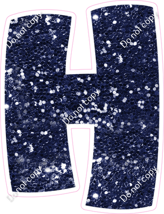 BBT 18" Individuals - Navy Blue Sparkle H