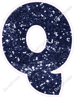 BBT 18" Individuals - Navy Blue Sparkle Q