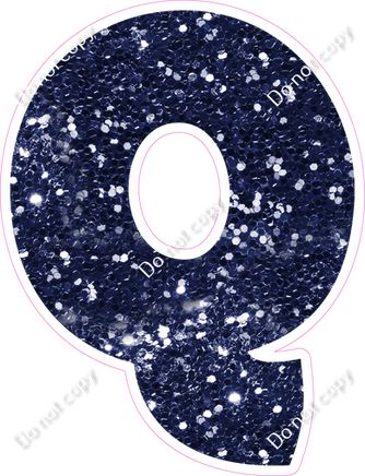 BBT 18" Individuals - Navy Blue Sparkle Q