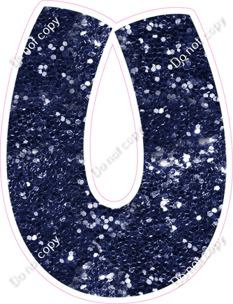 BBT 18" Individuals - Navy Blue Sparkle U