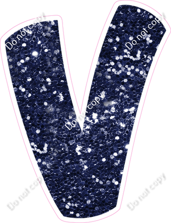 BBT 18" Individuals - Navy Blue Sparkle V