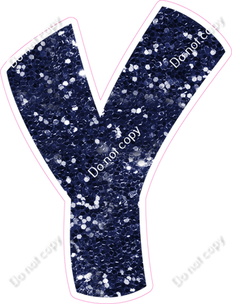 BBT 18" Individuals - Navy Blue Sparkle Y