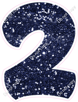 BBT 18" Individuals - Navy Blue Sparkle 2