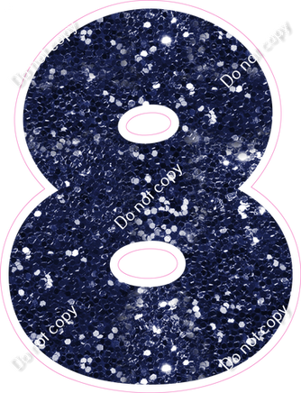 BBT 18" Individuals - Navy Blue Sparkle 8