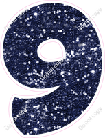 BBT 18" Individuals - Navy Blue Sparkle 9