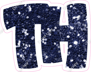 BBT 18" Individuals - Navy Blue Sparkle TH