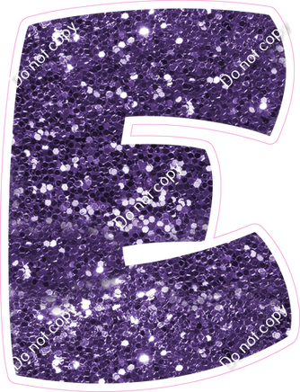 BBT 18" Individuals - Purple Sparkle E