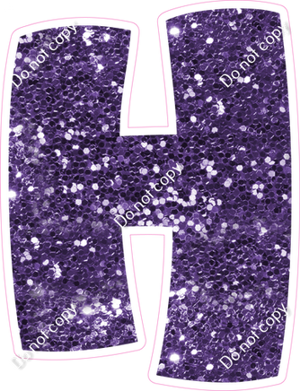 BBT 18" Individuals - Purple Sparkle H