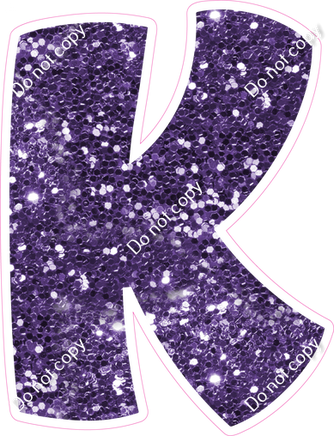 BBT 18" Individuals - Purple Sparkle K