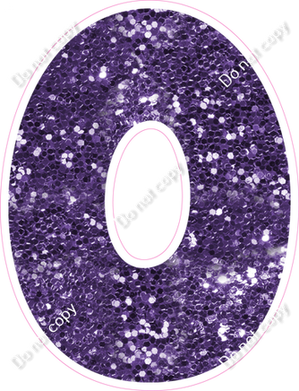 BBT 18" Individuals - Purple Sparkle O