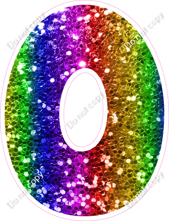 BBT 18" Individuals - Rainbow Sparkle O