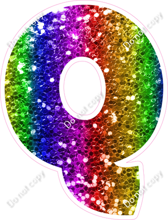 BBT 18" Individuals - Rainbow Sparkle Q