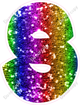 BBT 18" Individuals - Rainbow Sparkle S