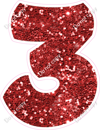 BBT 18" Individuals - Red Sparkle 3