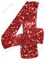 BBT 18" Individuals - Red Sparkle 4