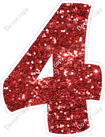 BBT 18" Individuals - Red Sparkle 4